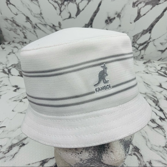 Old School Kangol Bucket Hat Men's Kangol WhiteGrey Old School